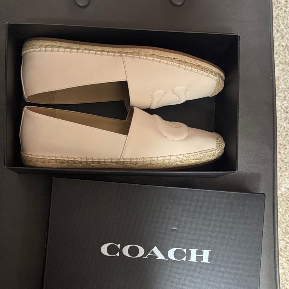 Coach Beige Leather Espadrilles - Picture 10 of 10